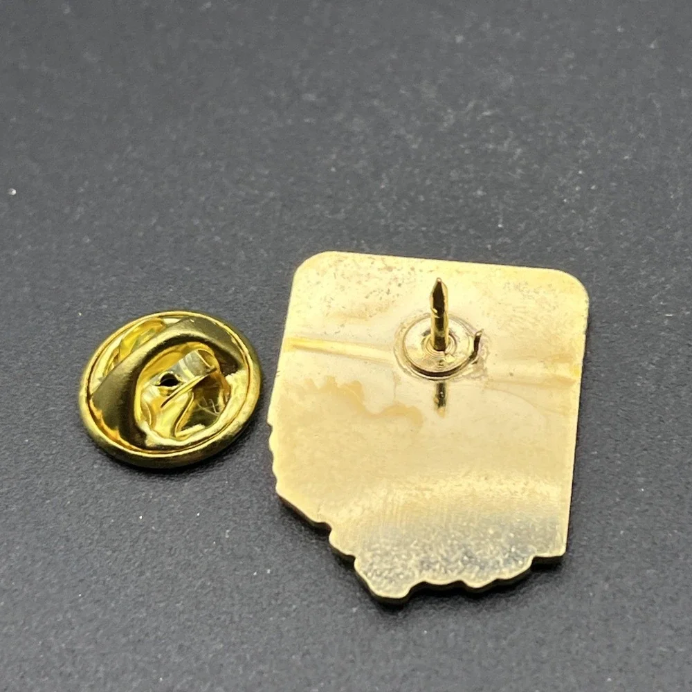 Spirit Of Ohio State Outline‎ Fighter Jet Lapel Hat Pin